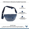 thumbnail image 5 of CTM  Rhinestine Studded Fanny Pack (Women), 5 of 5