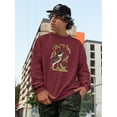 thumbnail image 2 of Antique Kingfisher Sweatshirt Men -Alexander Wilson Designs, Male 3X-Large, 2 of 4