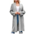 thumbnail image 5 of Turilly Womens Long Cardigan Sweaters Chunky Open Front Oversized Slouchy Knit Fall Trendy Coatigan Jackets, 5 of 5