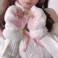 thumbnail image 4 of letairis Practical Fingerless Gloves For Versatile Anywhere Thoughtful Gifts Keeping Warm white, 4 of 6