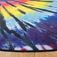 thumbnail image 4 of SAFAVIEH Paint Brush Lawanda Abstract Machine Washable Area Rug, Fuchsia/Yellow, 6'7" x 6'7" Round, 4 of 6