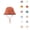 Brick Red, variant on Baby Girl Cotton Bucket Hat Bow Knot Design Soft Sun Protection Fisherman Cap Lightweight Breathable UV Protection Summer Hat for Toddler Girls Age 0-12 Months Outdoor Beach Travel Daily Wear