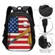 thumbnail image 3 of Balery American Flag And Baseball Mochila con carga USB para hombre y mujer - Mochila impermeable y antirrobo para laptop con puerto USB para viajes, trabajo, 3 of 7
