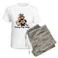 thumbnail image 5 of CafePress - Crazy Pug Lady Women's Light Pajamas - Women's Short Sleeve Print T-Shirt and Pants Light Cotton Pajama Set, 5 of 7