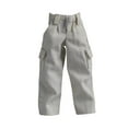 thumbnail image 2 of Figura de acción a escala 1:12, ropa, pantalones de vestir, mini muñeca de tela, accesorios de vestuario de moda para figuras de muñecos masculinos de Blanco, 2 of 10