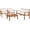 4 Pieces, variant on 3-Piece Acacia Wood Outdoor Conversation Set with Coffee Table and Cushions for Patio, Balcony, or Backyard