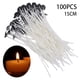 thumbnail image 3 of Ounissouiy Unids/bolsa de mechas para velas con núcleo de algodón puro, 15cm, fabricación de velas DIY preenceradas con mechas de aceite para suministros Kits para hacer velas Ounissouiy HA3185-00B, 3 of 6