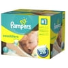 Pampers Swaddlers Diapers, Size 1, 216 Diapers