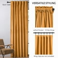 Topfinel 100 Blackout Luxury Velvet Curtain, 84 inches Long Rod Pocket