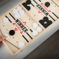 thumbnail image 3 of Juego de mesa de hockey de madera divertido juego de mesa familiar Juguete 2 en 1 Liberación de presión Pino y abedul para reuniones familiares ANGGREK Otros, 3 of 8