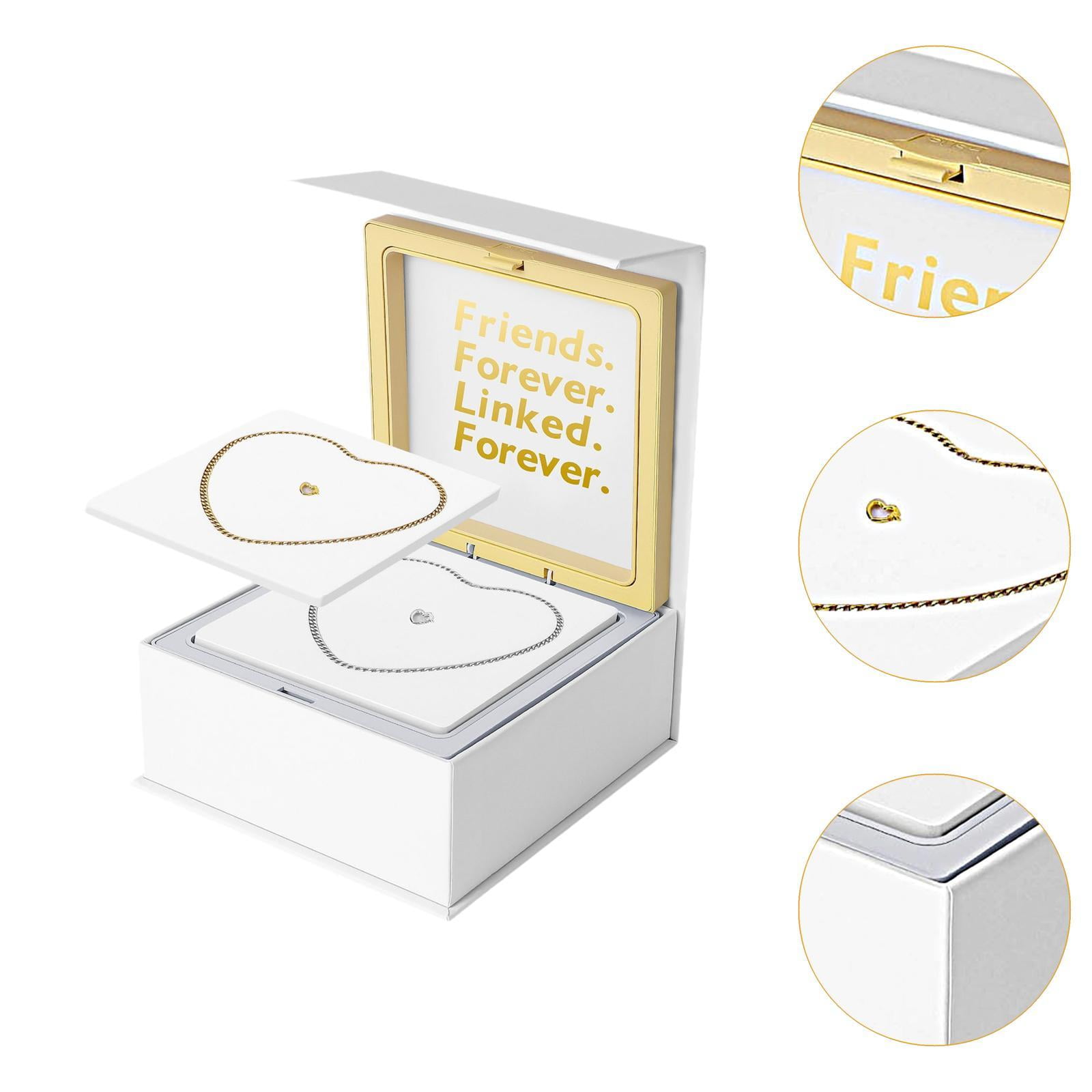 FVDPWYE 2Pcs Permanent Bracelets Kit Relationship Friendship Bracelets for Valentine'S Gold and Silver