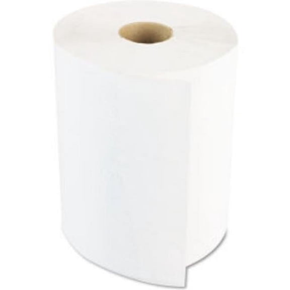 United Stationers Supply B2686017 Boardwalk Hardwound Paper Towels - 8 in. x 800 ft. - 1-Ply - White - 6 Rolls per Case