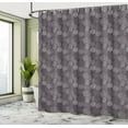 thumbnail image 5 of Ambesonne Abstract Shower Curtain, Sketchy Intricate Circles, 69"Wx75"L, Eggplant Purple Grey, 5 of 5