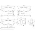 thumbnail image 2 of BALATAS CERAMICAS SENTRA 1995 NISSAN 1.6L L4 Traseras BREMBO ., 2 of 5