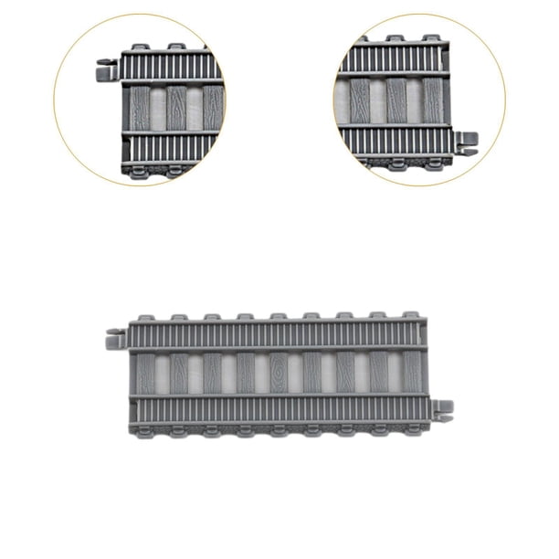 20 Conectores De Vías Para Trenes De Juguete – Adaptadores Universales De Plástico Gris, Compatibles Con Rieles De Madera, Fáciles De Montar Y Desmontar, Ideales Para Ampliar Circuitos