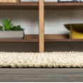 thumbnail image 5 of JONATHAN Y NATURAL FIBER 2 x 14 Runner Rug, Pata Hand Woven Chunky Jute - Light Ivory, NRF102B-214, 5 of 6