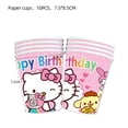 thumbnail image 3 of Hello Kitty decoración de fiesta pegatina bonita cubierta de carrito guitarra pegatina para monopatín piel de ordenador portátil globos de Anime juguetes para niñas, 3 of 4