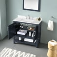 thumbnail image 6 of Ove Decors Vegas 36 W x 19" D Freestanding Bathroom Vanity with Sink, Midnight Blue, 6 of 15