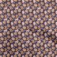 thumbnail image 1 of oneOone Viscose Chiffon Purple Fabric Floral Craft Projects Decor Fabric Printed By The Yard 42 Inch Wide, 1 of 5