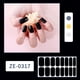 thumbnail image 1 of Set de 16 tiras adhesivas para uñas postizas con esmalte de uñas. Incluye adhesivos de colores para manicura completa., 1 of 4