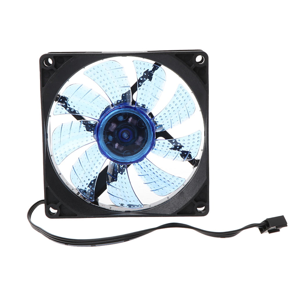 90mm Gorgeous White LED Light Neon 12V 92mm x 25mm 3Pin Computer Cooling Fan 