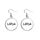 thumbnail image 1 of Special letra nombre ingles linda Pendientes pendientes de plata colgantes joyas señora Unbranded M, 1 of 3