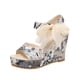 thumbnail image 2 of Zapatos de cuña con boca de pez para mujer Sandalias de lujo con cordones y tacones altos con tacón de cuña Wmkox8yii hfjk4824, 2 of 9