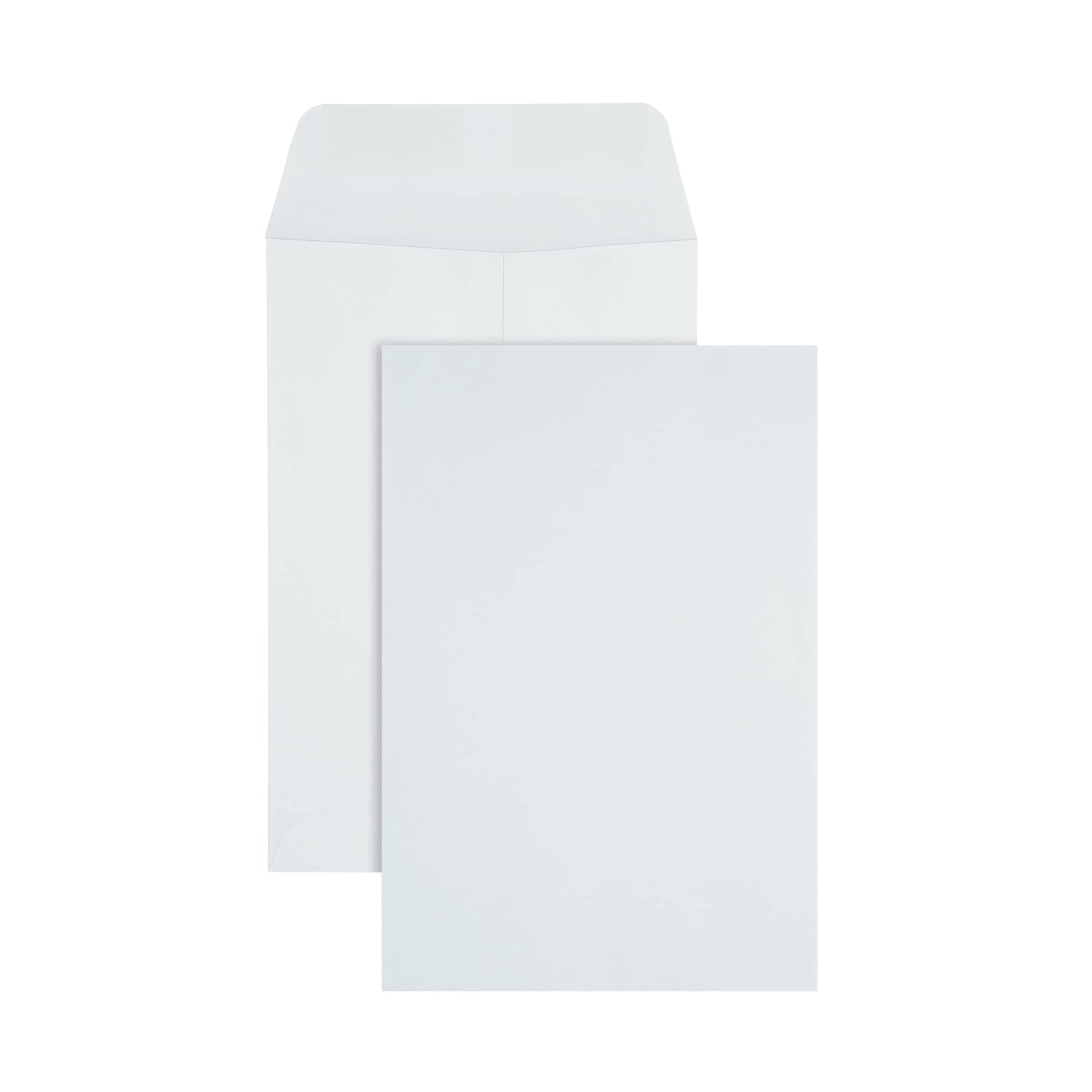 Office Depot Large Format Open-End White Envelopes, 6 1/2in. x 9 1/2in., Box Of 500, 77625