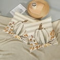thumbnail image 3 of Fall Pillow Covers 20x20 Set of 2 Pumpkin Leaf Branch and Stripes Fall Decor Pillowcase Linen Autumn Thanksgiving Decorative Outdoor Throw Pillow Covers Farmhouse Cushion Case for Couch Home, 3 of 6