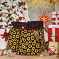 thumbnail image 6 of Rocae Sunflower 6 Print Christmas Drawstring Linen Gift Bag with Drawstrings Treat Bag Goody Present Bags for Christmas Party Favor, 6 of 8