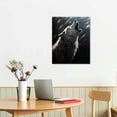 thumbnail image 2 of Nawypu  Wolf Retro Wall Decor Wolves Poster Black and White Abstract Canvas Wall Art Prints Modern Oil Art Wall Paintings for Living Room Bedroom Home Office Decoration, 2 of 4