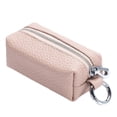 thumbnail image 4 of Cartera de mujer Sonducket Llaves de cuero llavero Monedero con cremallera Rosa Type2 NO2, 4 of 6
