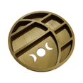 thumbnail image 3 of Baohd Wood Crescents Moon Shelf Round Hallow Decorative Multi Layer Household Bedroom Kitchen Sundries Storage Rack Bracket, 3 of 6