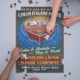 thumbnail image 3 of Coeur d'Alene, Idaho, Wooden Boats Vintage Sign (1000 Piece Puzzle, Size 19x27, Challenging Jigsaw Puzzle for Adults and Family, Made in USA), 3 of 4