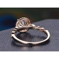 thumbnail image 2 of Vintage 1.75 Carat Moissanite Diamond Halo Ring with 18k Gold Plating, 2 of 5