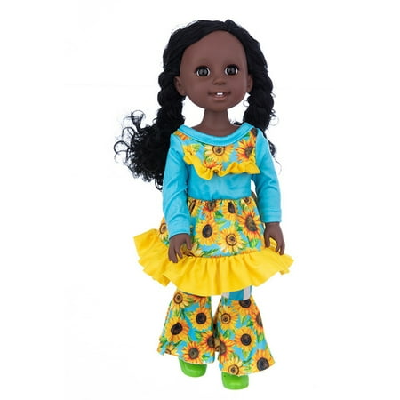 Amyove Black Doll 15 Inch Realistic African American Baby Girl Doll ...