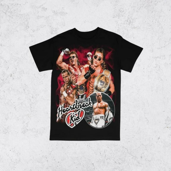 Vintage 90s Shawn Michaels Tee Shirt Homage Retro Classic Graphic Tee Bootleg Bestseller Unisex Sport