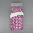 thumbnail image 1 of Ambesonne Flower Bedding Set 3 Pcs, Exotic Orchid Blossoms, Twin XL, Pink Violet and Yellow, 1 of 3