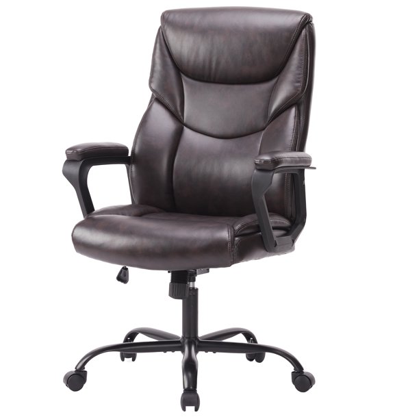Ergonomic Desk Chair Big and Tall Computer Chairs, PU Leather, Home