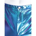 thumbnail image 5 of Haitryli Men's Sparkly Sequins Flared Night Club Disco Pants for Rave Outfits Blue M, 5 of 7