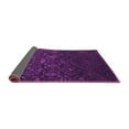 thumbnail image 2 of Ahgly Company Indoor Round Abstract Purple Contemporary Area Rugs, 8' Round, 2 of 4