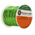 thumbnail image 2 of Mandala Crafts Anodized Aluminum Wire for Sculpting, Armature, Jewelry Making, Gem Metal Wrap, Garden, Colored and Soft, 1 Roll(22 Gauge, Light Green), 2 of 3