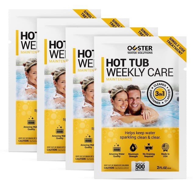 Limpiador de bañeras de hidromasaje Bio Ouster 3 en 1, semanal, 118 ml, kit de 4 semanas