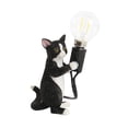 thumbnail image 1 of Lámpara de mesa de pared estilo casa de campo, luminaria decorativa para dormitorio, sala de estar, escritorio de lectura, luz nocturna, apliques de baño con diseño de gato. Negro 100x60x140mm, 1 of 9