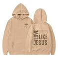 thumbnail image 7 of WOYY Hoodies for Girls Jesus Letter Print Casual Pullover Hooded Sweatshirt, Sizes 7-8, 7 of 7