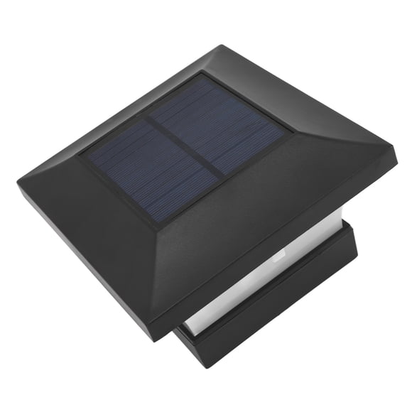 Solar Capital Lamp, LED Square Fence Light ABS and PC 2000mAh for Yard