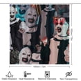 thumbnail image 2 of Terrifier Shower Curtain Set 4 Piece, Set Bathroom Sets with Rugs(Bath Mat,U Shape Mat Toilet Lid Cover Mat) Durable Bathroom Decor, 2 of 8