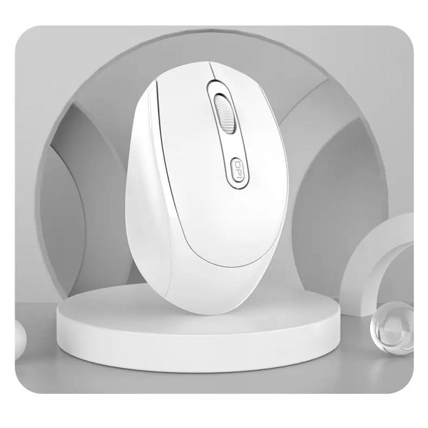 Ratón inalámbrico con Bluetooth o receptor de 2,4 GHz, ratón de ordenador silencioso y elegante con