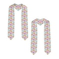 thumbnail image 2 of Xecao Donuts and Coffee Print Graduation Shawl Stole Honor Stole Adult 72" Academic Commencements, 2 of 7
