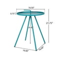 thumbnail image 3 of Steel Tray Side Table with Handle / Perfect for Sofa Side, 3 of 6